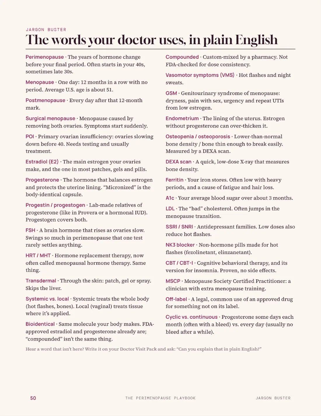 The jargon buster glossary